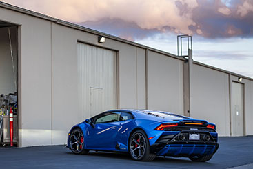 Lamborghini Evo Full wrap in blue